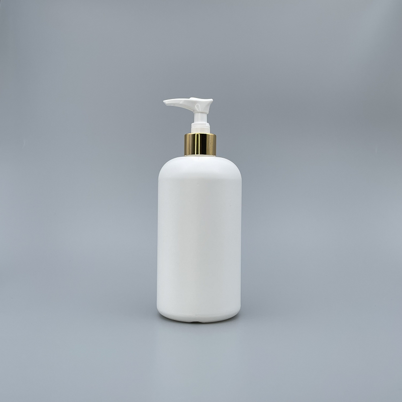 壓瓶 PE 500cc 胖瓶 S-500 金色壓頭