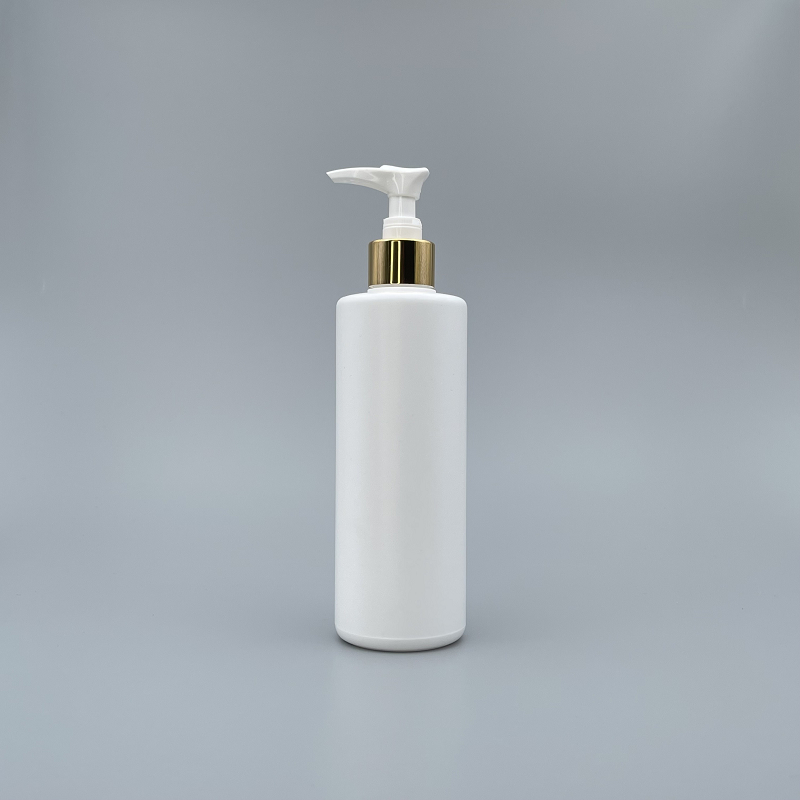 壓瓶 PE 300ml 白色 V-32 金色壓頭