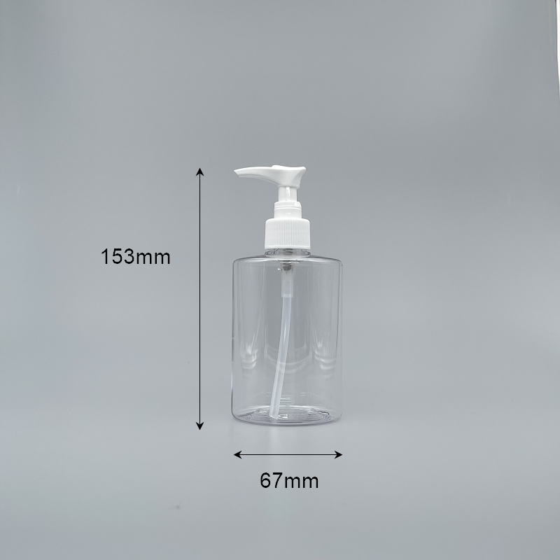 壓瓶 PETG 300ml 透明身 銀壓頭 TR-300