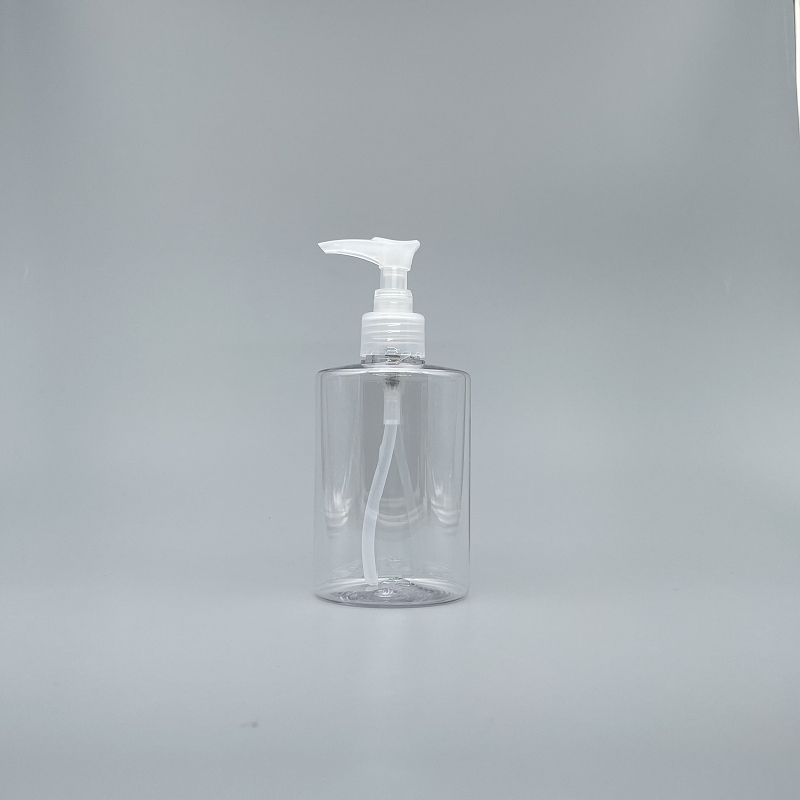 壓瓶 PETG 300ml 透明身 本色壓頭 TR-300