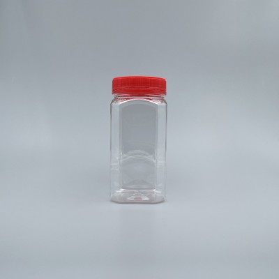 食品罐 PET 八角型 紅色蓋 No.186 450g