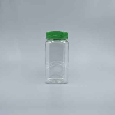 食品罐 PET 八角型 綠色蓋 No.186 450g