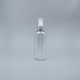 壓瓶 附蓋霧銀中束 PETG 200ml 透明 TR-200