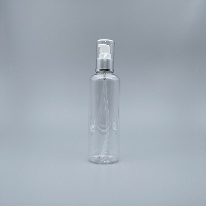 壓瓶 附蓋霧銀中束 PETG 250ml 透明 TR-250