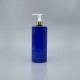 壓瓶 PET 500ml 藍色+24牙金色壓頭 SU-500