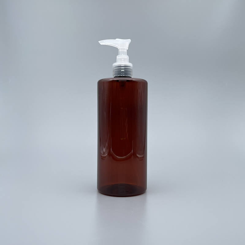 壓瓶 PET 500ml 茶色+24牙本色壓頭