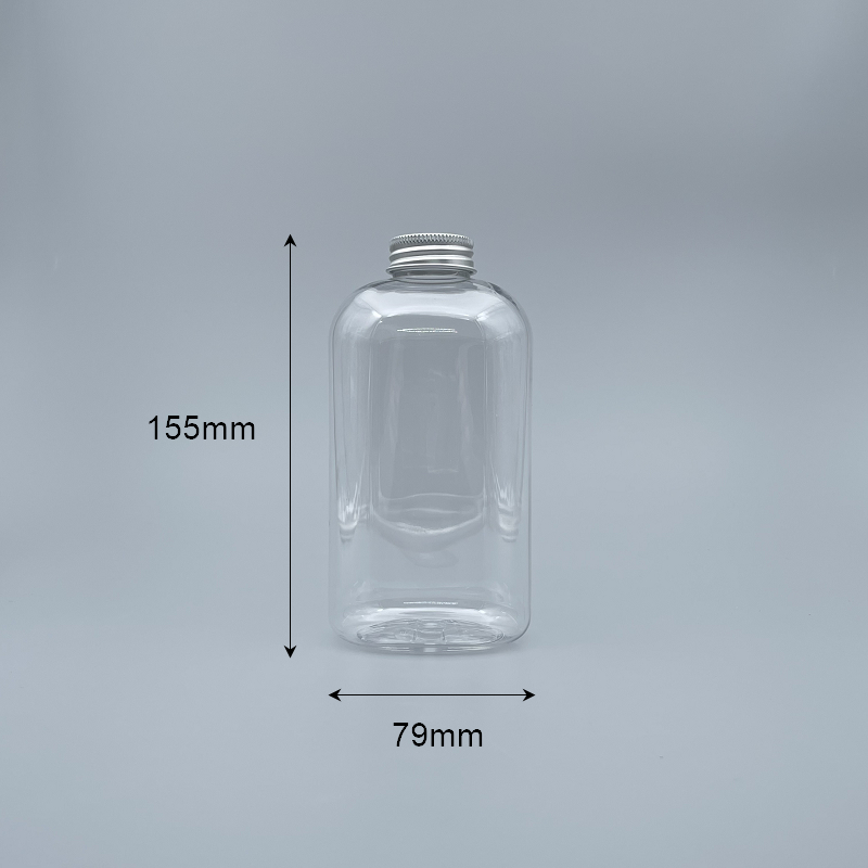 鋁蓋瓶 PET 透明 500ml 33牙全鋁蓋無內塞 3-17