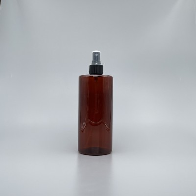 噴瓶 PET 500ml 茶色+24牙黑色噴頭