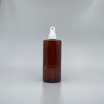 噴瓶 PET 500ml 茶色+24牙白色噴頭