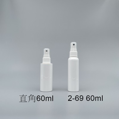 噴瓶 PET 白色直角 60cc 20牙白噴頭