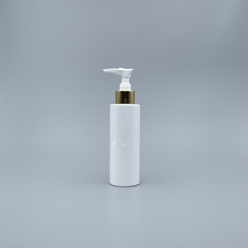 壓瓶 PET 白色直角 150cc 24牙金壓頭