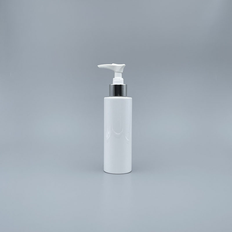 壓瓶 PET 白色直角 150cc 24牙銀壓頭