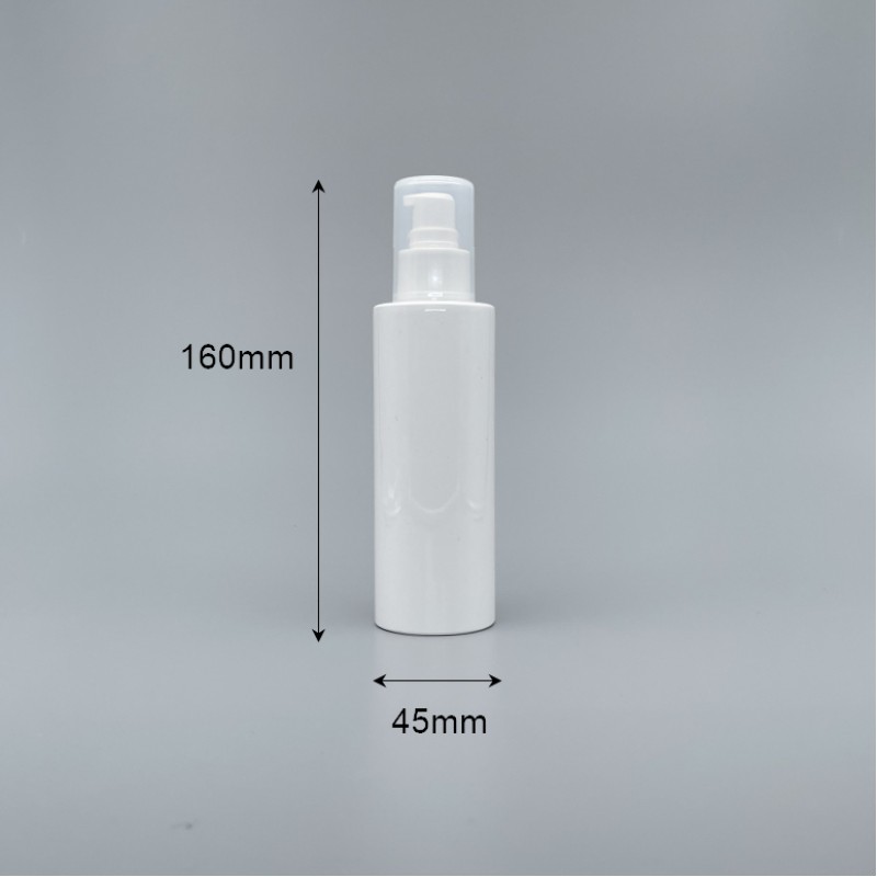 壓瓶 附PP蓋 PET 白色直角 150cc SM-150