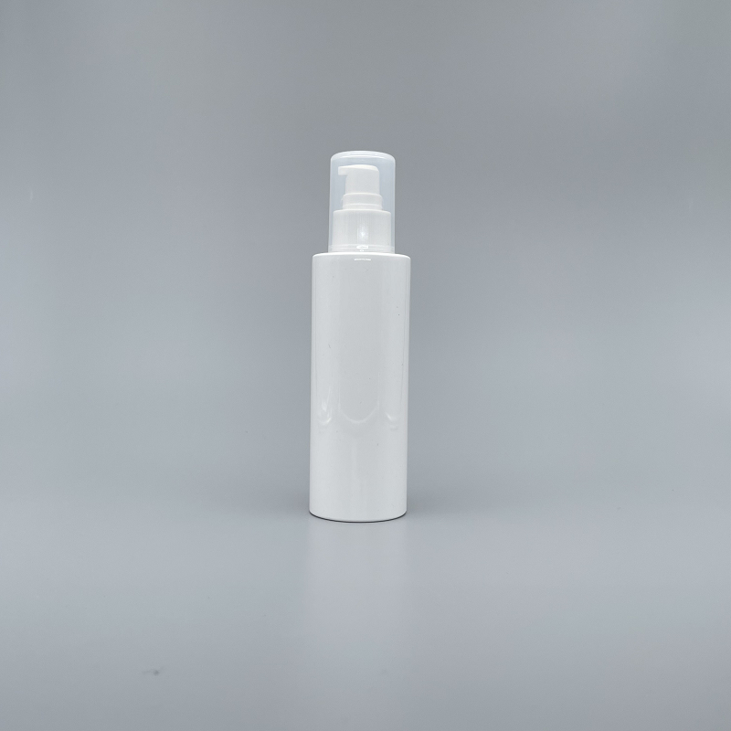 壓瓶 附PP蓋 PET 白色直角 150cc SM-150