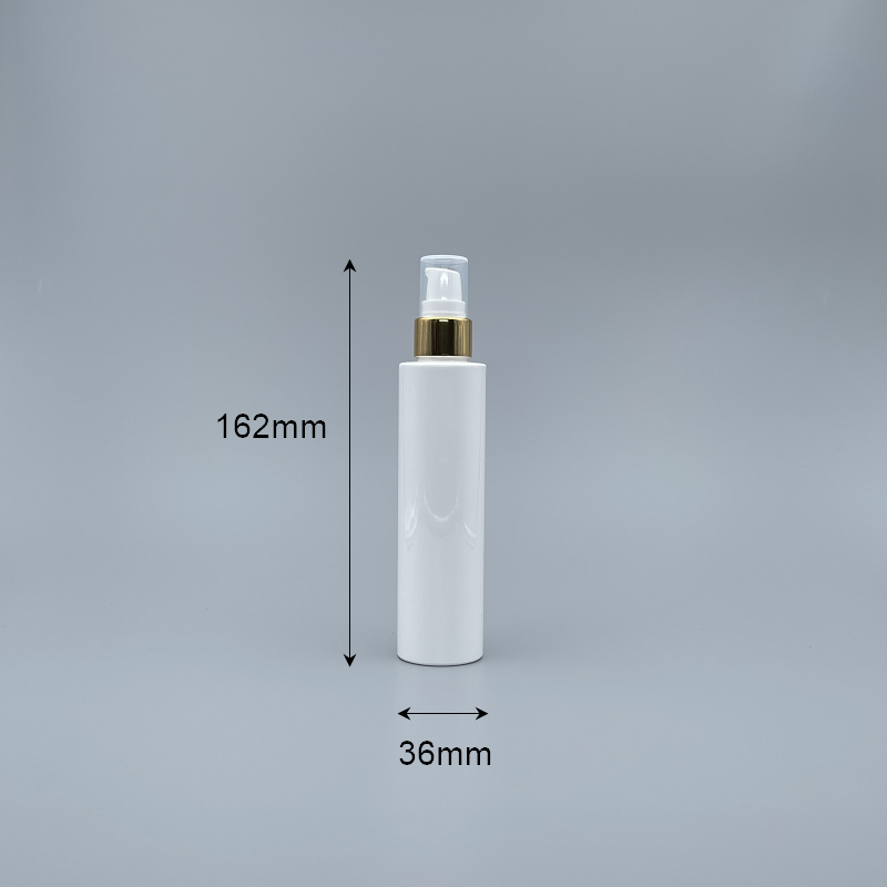 壓瓶 PET 白色直角 100ml 20牙銀壓頭+SP蓋 SS-100