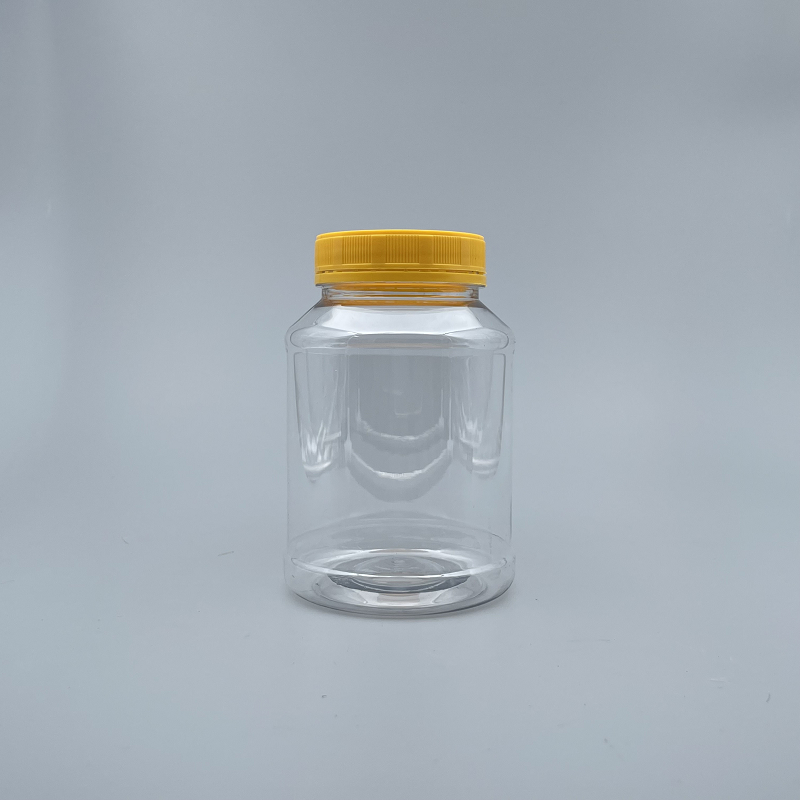 食品罐 PET 600ml 黃色蓋 No.0601