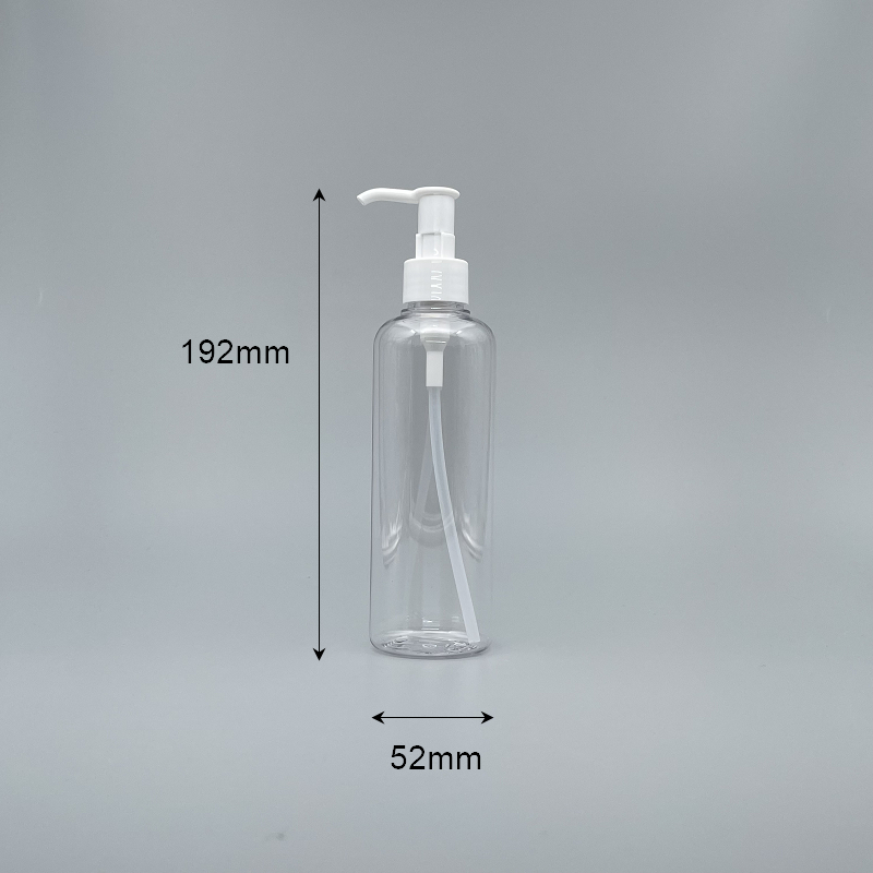 壓瓶 PETG 250cc 透明 卸妝油白壓頭 TR-250