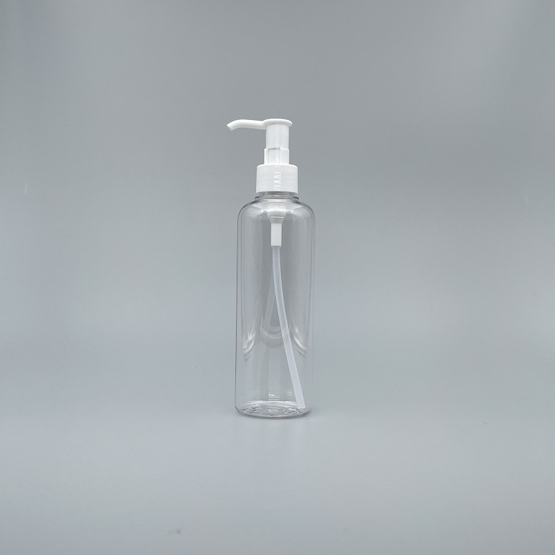 壓瓶 PETG 250cc 透明 卸妝油白壓頭 TR-250