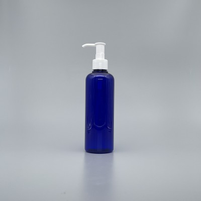 壓瓶 PETG 250cc 藍色 卸妝油白壓頭 TR-250