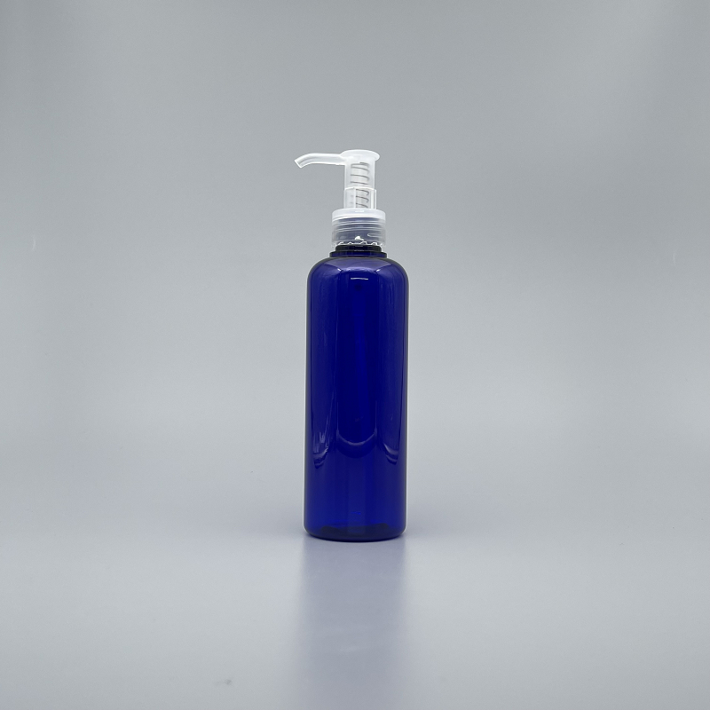 壓瓶 PETG 250cc 藍色 卸妝油本壓頭 TR-250