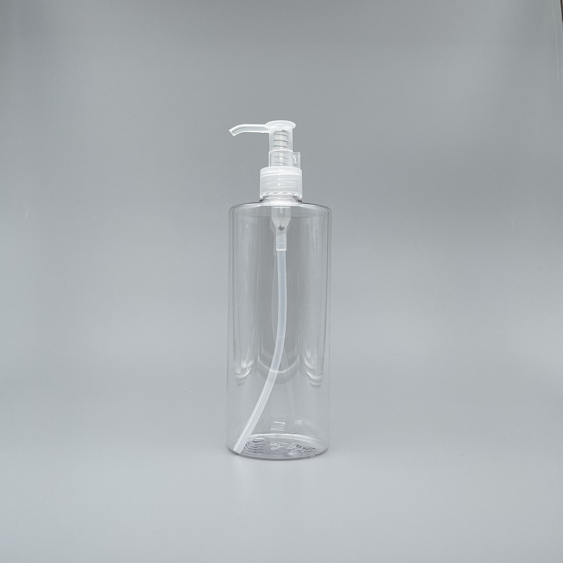 壓瓶 PETG 500cc 透明 卸妝油本壓頭 TR-500
