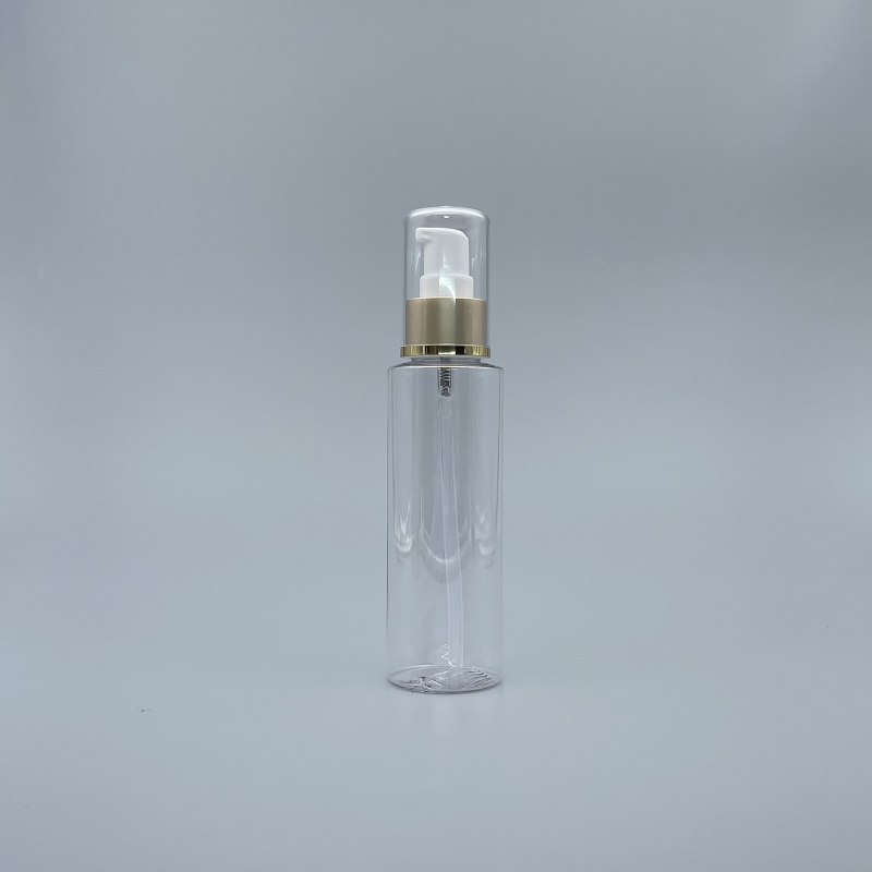 壓瓶 附蓋霧金中束 PETG 120ml 透明 CT-120