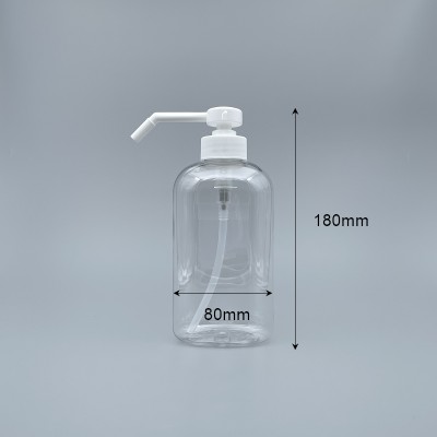 噴瓶 下壓式 PET 500ml透明瓶身 3-17