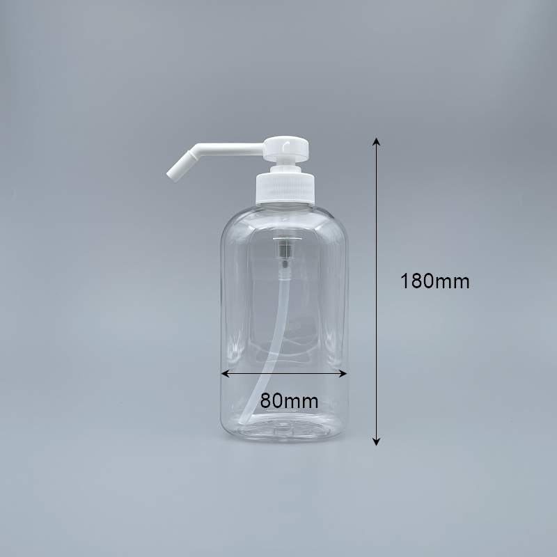 噴瓶 下壓式 PET 500ml透明瓶身 3-17