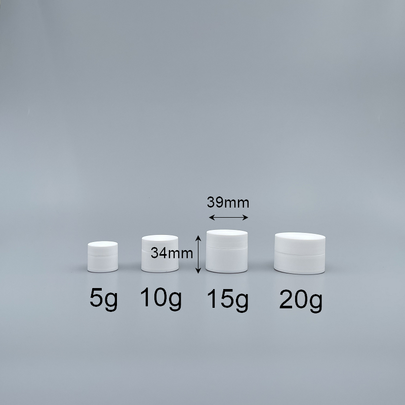 高級盒 PP料白色直角附內蓋 15g H-15  新款
