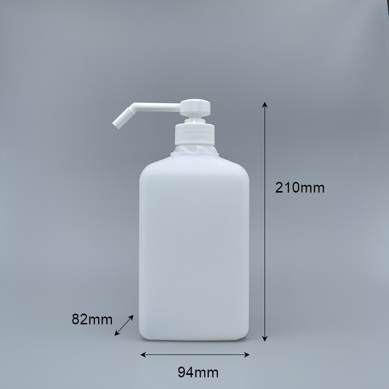 噴瓶 下壓式 PE 1000ml四角本色瓶身 NH-1000