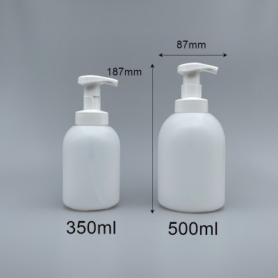 泡沫壓瓶 PE身+40mm卡榫頭 500ml P-328A