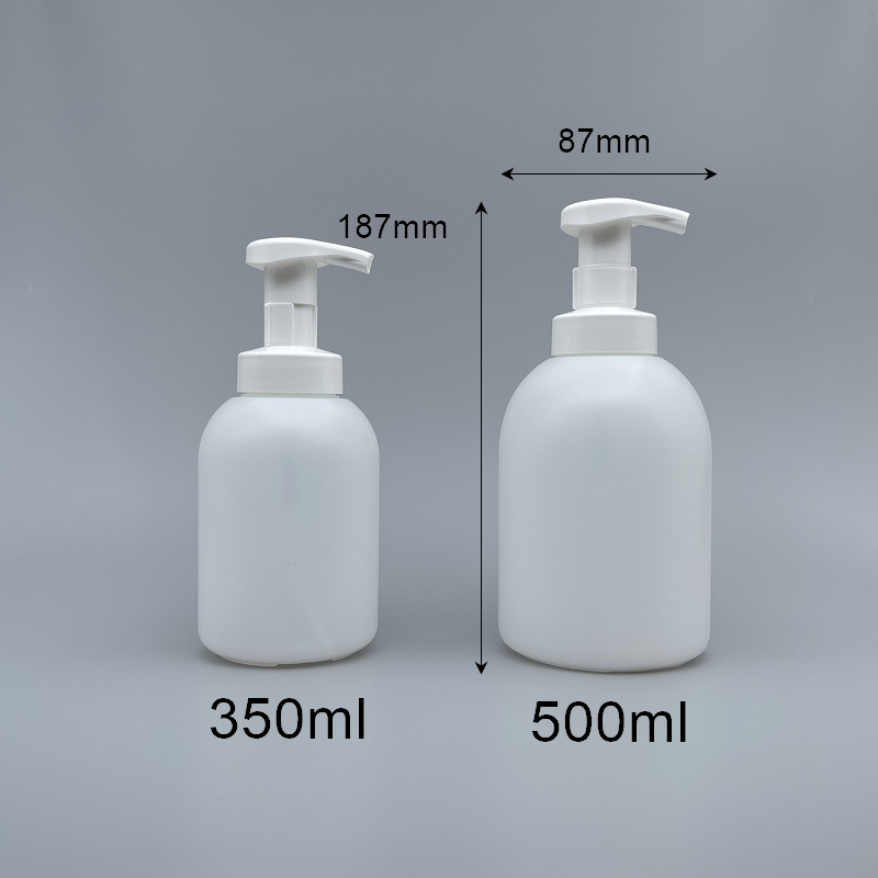 泡沫壓瓶 PE身+40mm卡榫頭 500ml P-328A