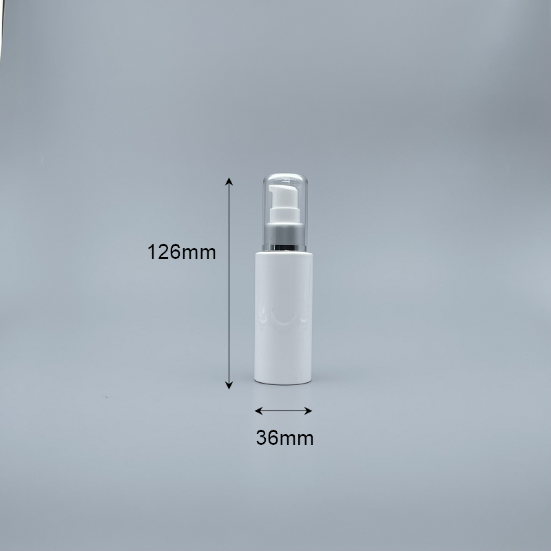 壓瓶 附蓋霧金中束 PET 60ml 白色直角 SS-60