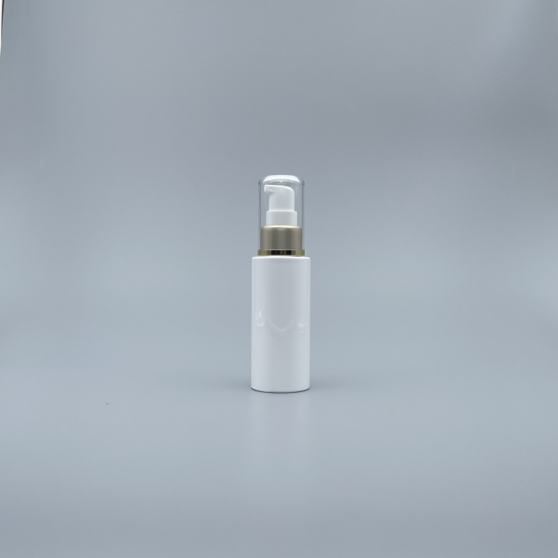 壓瓶 附蓋霧金中束 PET 60ml 白色直角 SS-60