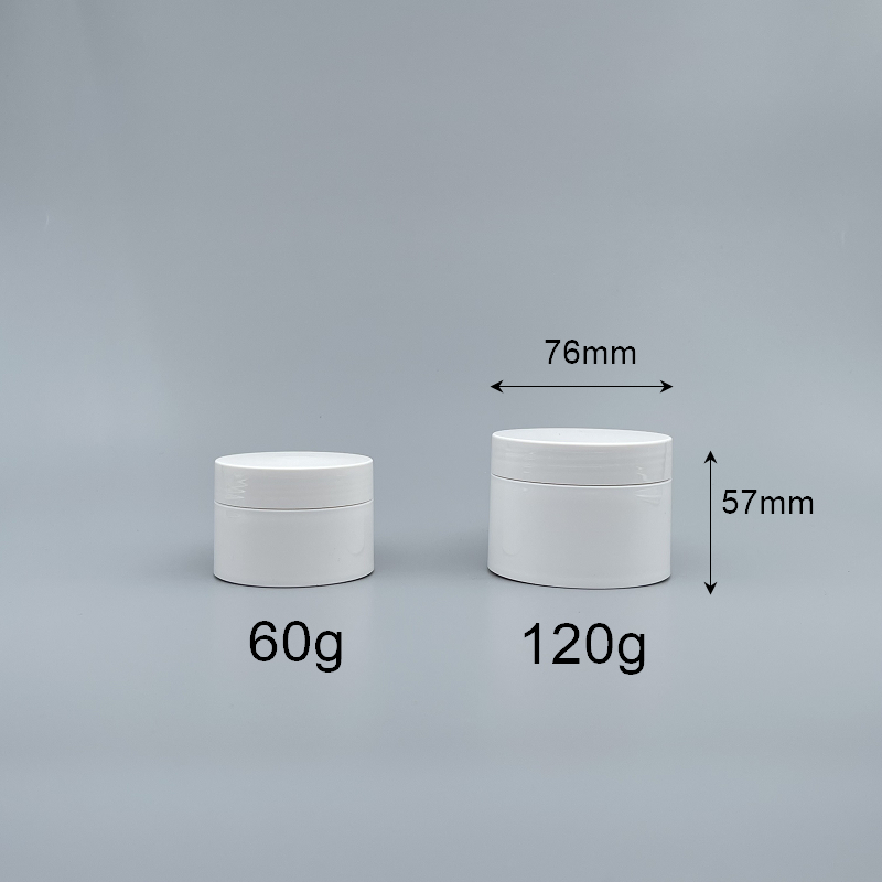 面霜盒 直角PP料 120g 附內塞 CB-120
