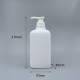 壓瓶 PE 1000ml四角本色瓶身 NH-1000+扁嘴壓頭
