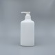 壓瓶 PE 1000ml四角本色瓶身 NH-1000+扁嘴壓頭