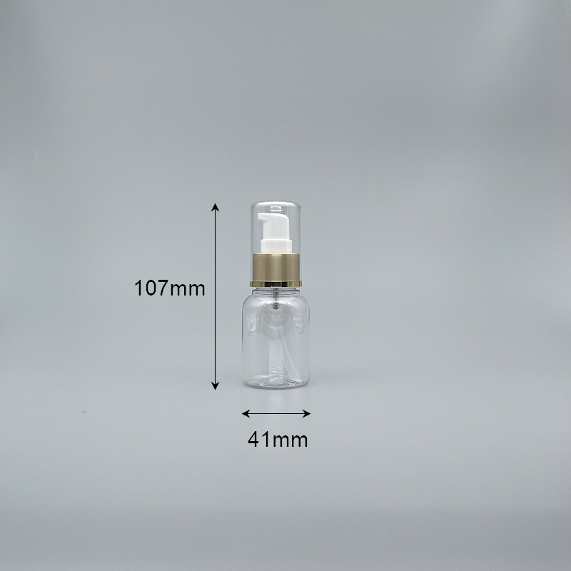 壓瓶 附蓋霧金中束 PETG 50ml 透明 J-50