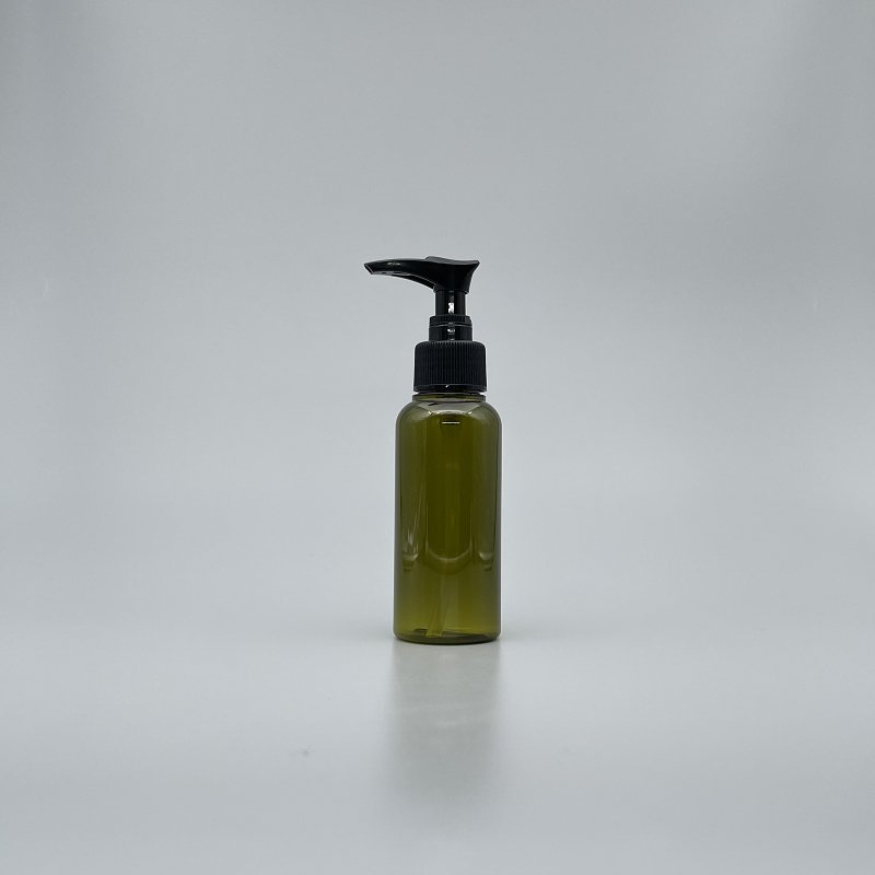 壓瓶 PETG 橄欖綠 100cc 黑壓頭 HC-100