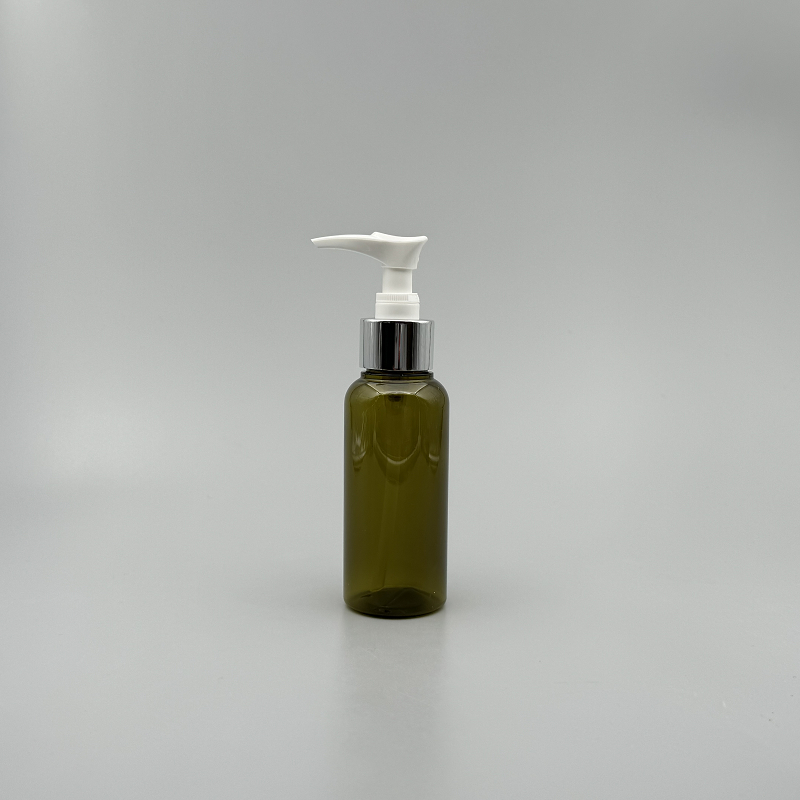 壓瓶 PETG 橄欖綠 100cc 銀壓頭 HC-100