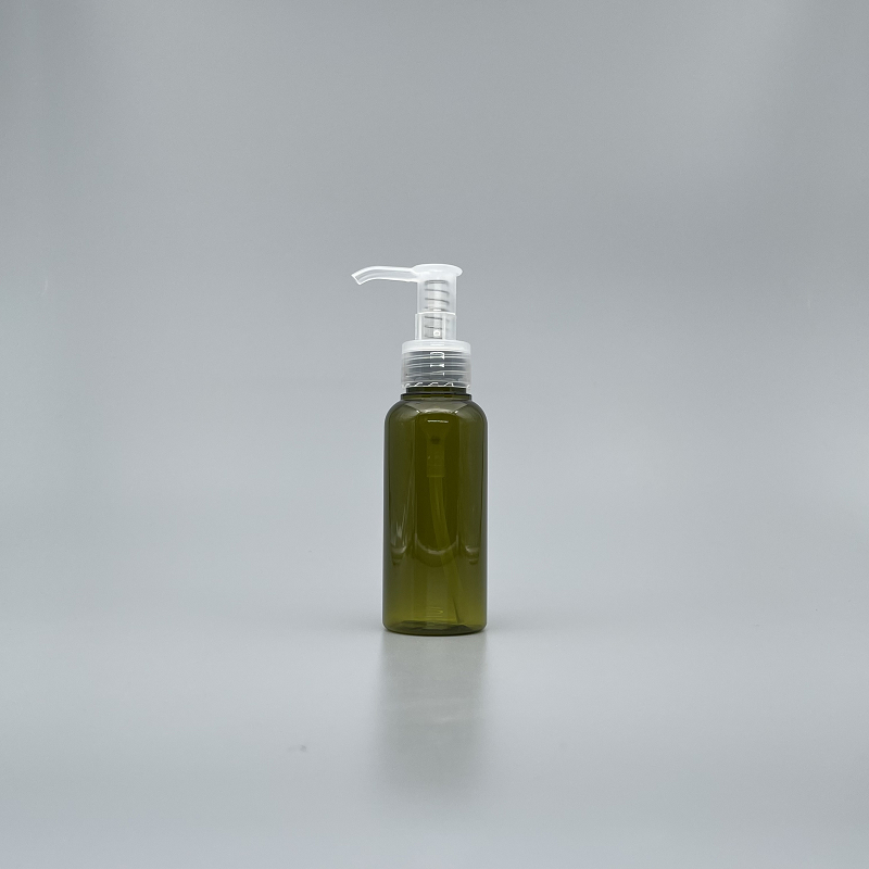 壓瓶 PETG 橄欖綠 100cc 卸妝油本壓頭 HC-100