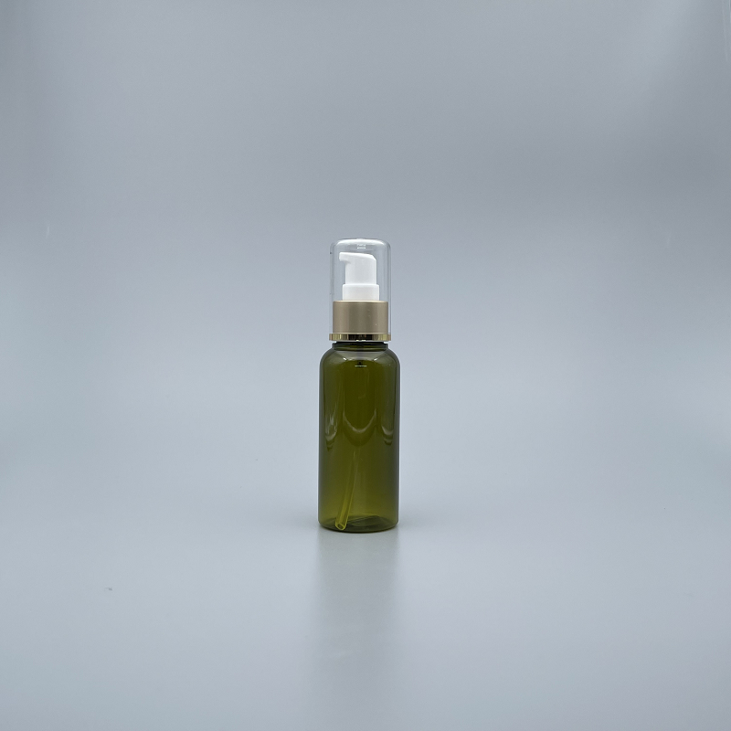 壓瓶 附蓋霧金中束 PETG 100ml 橄欖綠 HC-100