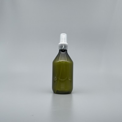 噴瓶 PETG 橄欖綠斜肩瓶 250ml 本色噴頭 ZY-010
