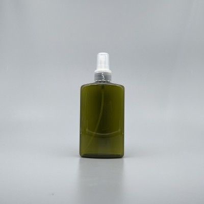 噴瓶 PETG 橄欖綠扁方瓶 250ml 本色噴頭 ZY-008