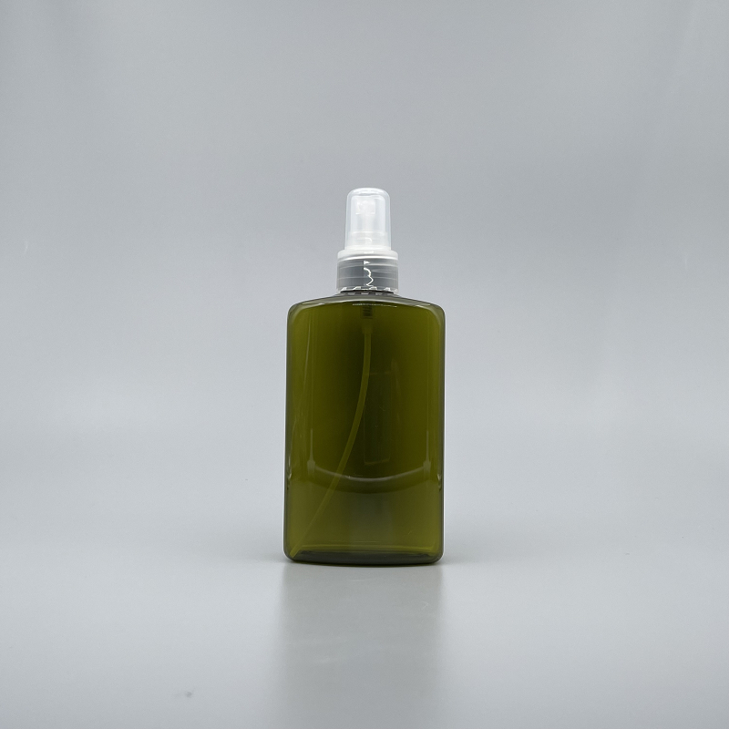 噴瓶 PETG 橄欖綠扁方瓶 250ml 本色噴頭 ZY-008 噴瓶 PETG 橄欖綠扁方瓶 250ml 本色噴頭 ZY-008