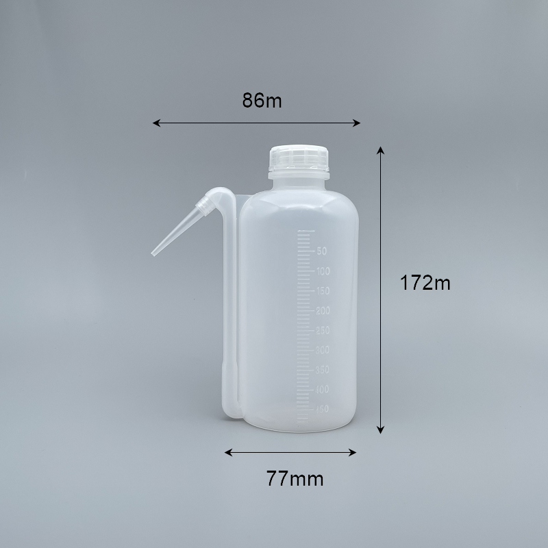 洗滌瓶 側面出水 台製 500cc P-46