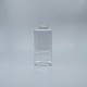 鋁蓋瓶 PET 四方透明 500ml 33牙全鋁蓋無內塞 LV-177