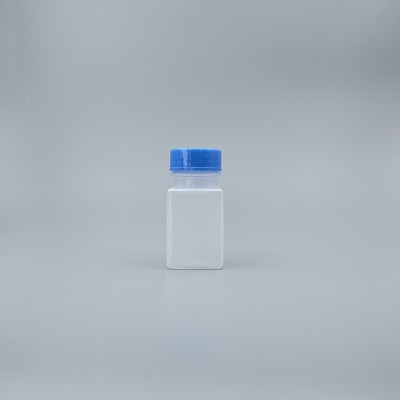 廣口瓶 PP料方型 藍蓋附內塞 100cc M-24