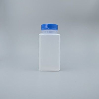 廣口瓶 PP料方型 藍蓋附內塞 500cc M-30