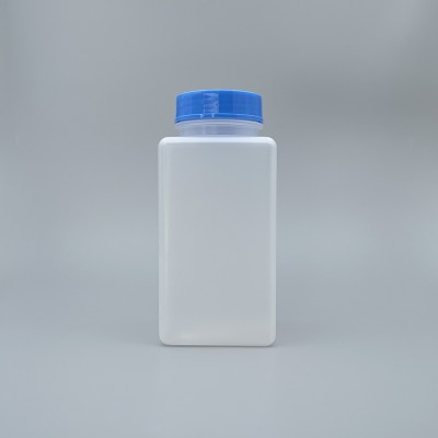 廣口瓶 PP料方型 藍蓋附內塞 1000cc M-32